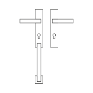 Reflex Crystal Door Entrance Set 2 Hand